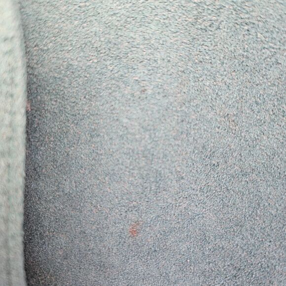 Vintage ILGWU '80s Teal Green Suede Three Button Silk Lined Blazer Jacket 8 - Picture 9 of 10